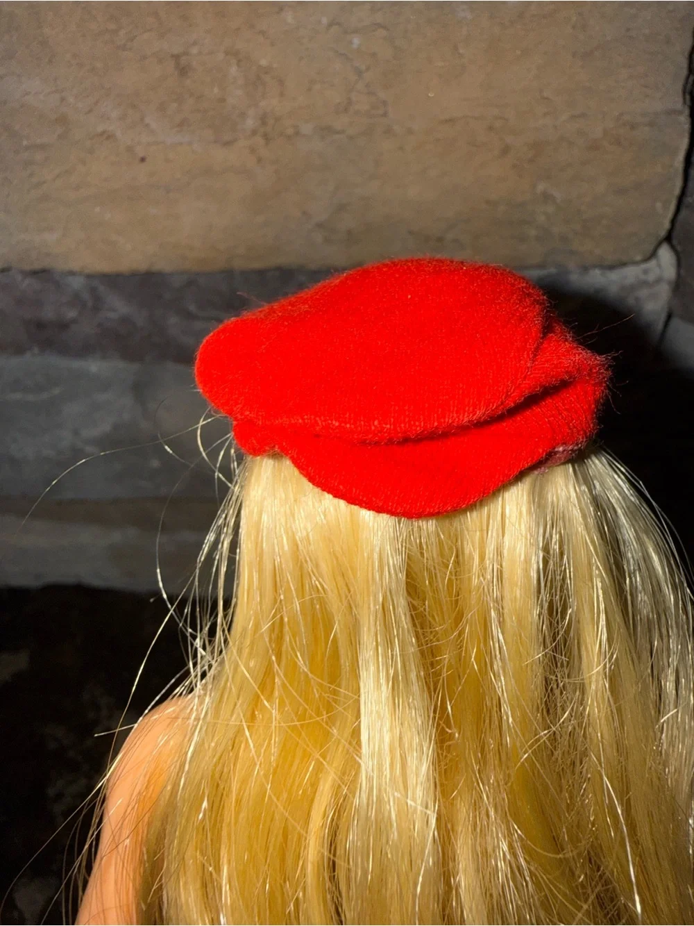 Barbie vintage red Burette hat